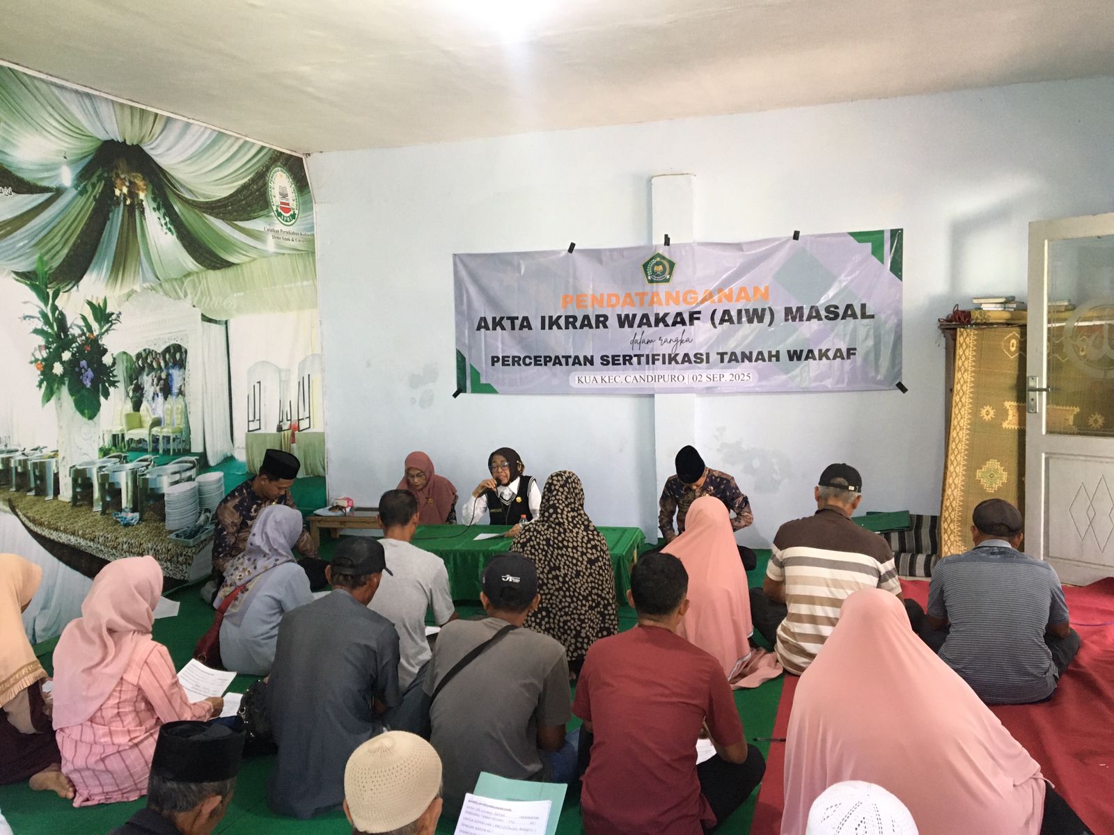 Warga Candipuro Ikrar Wakaf Massal 27 Bidang Tanah