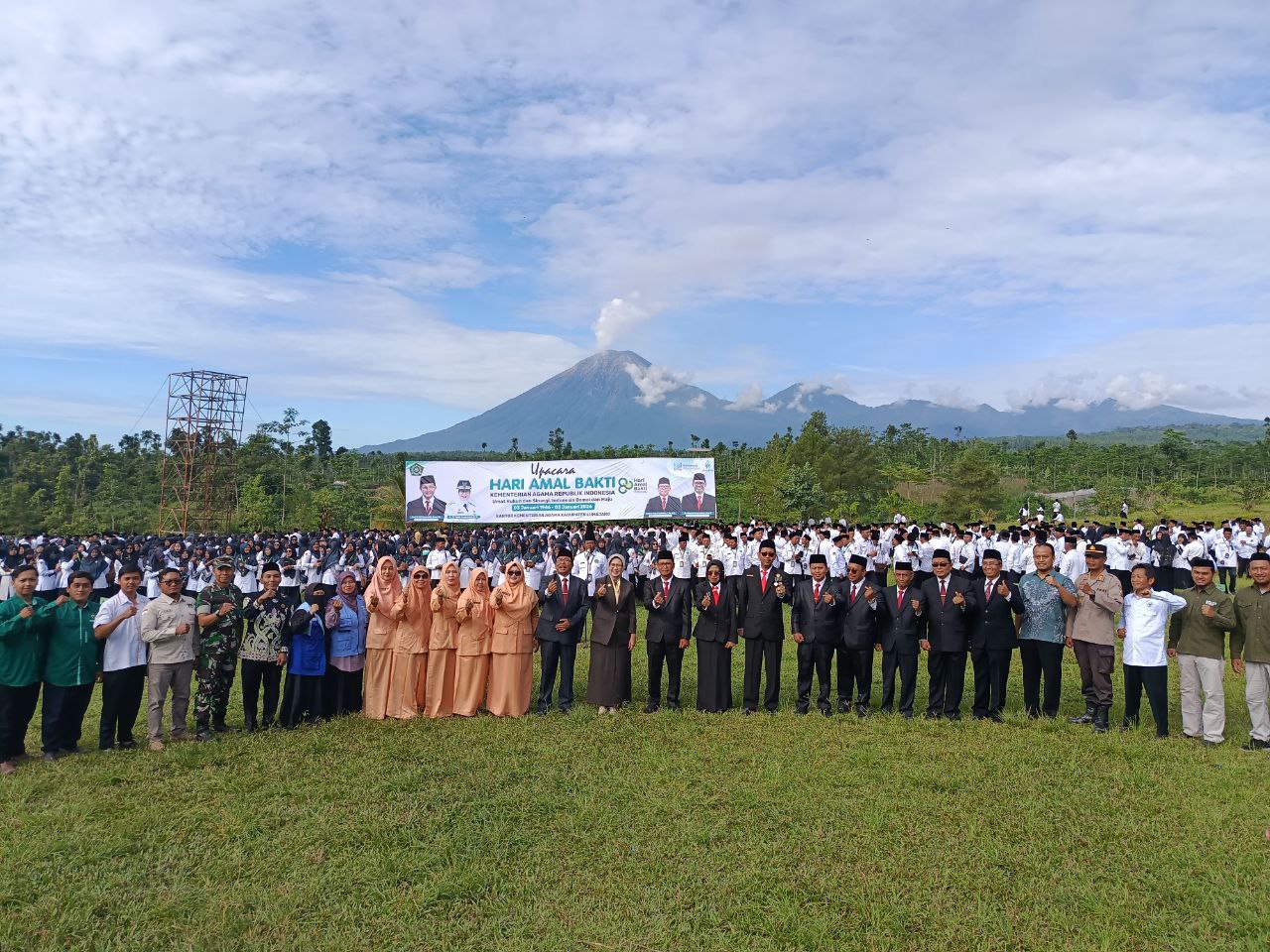 Bumi Perkemahan Glagah Arum Jadi Saksi Upacara Hari Amal Bakti Kementerian Agama RI ke-80